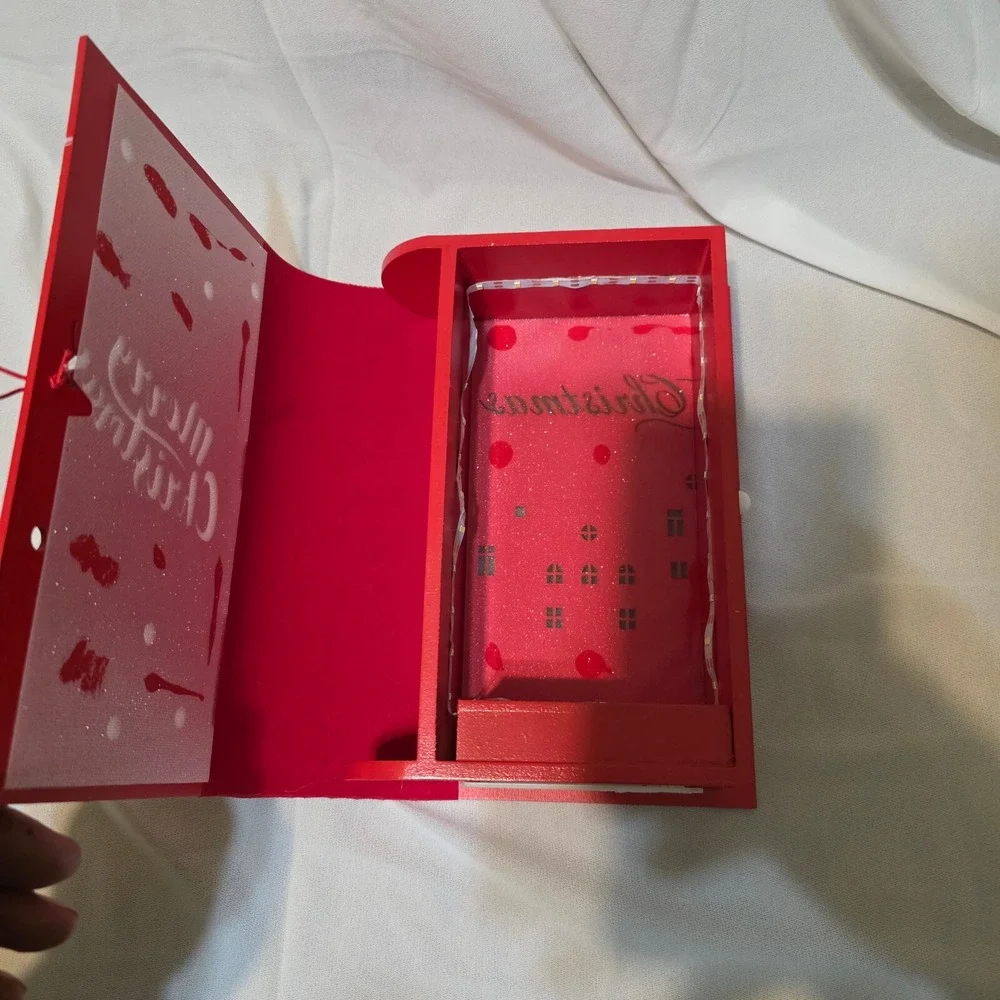 Battery Operated Lighted Hollowed Out‎ Christmas Book